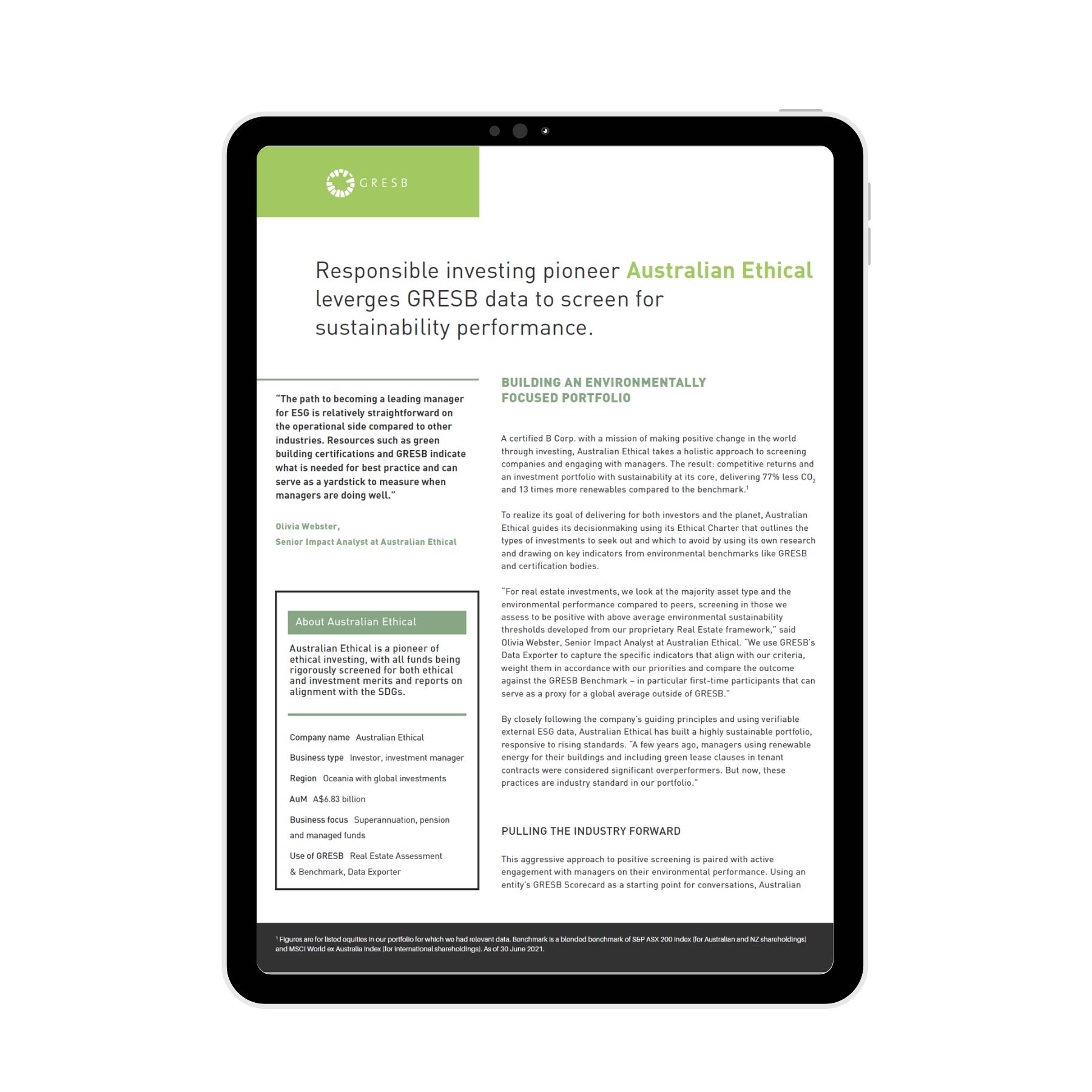 Australian Ethical case study