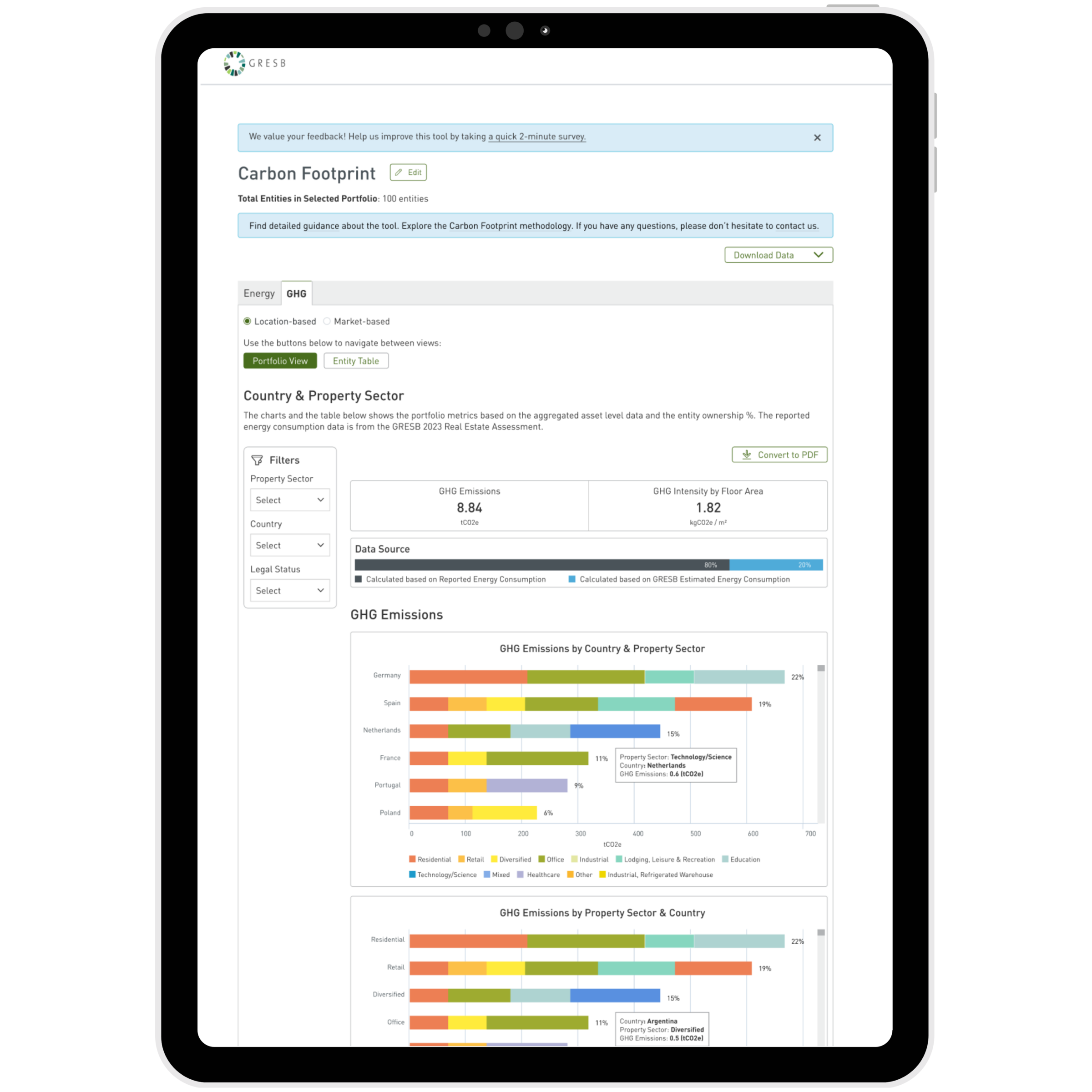 Carbon Footprint Dashboard